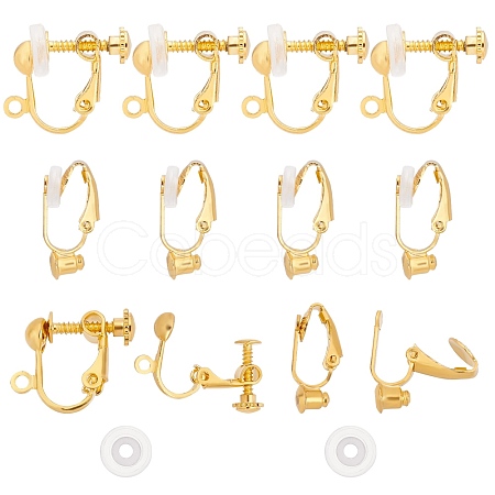 12Pcs 2 Style Clip-on Earring Findings DIY-SC0019-19-1
