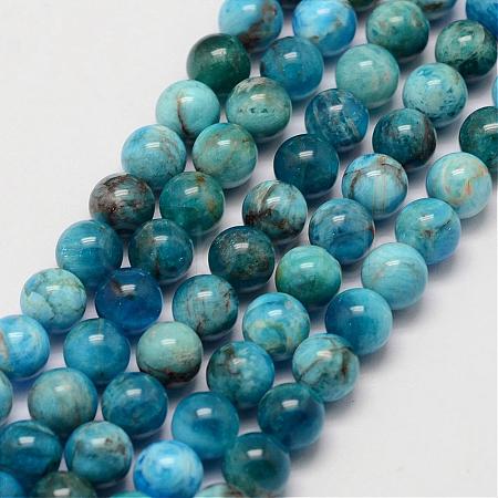 Natural Apatite Beads Strands G-D856-01-6.5mm-1