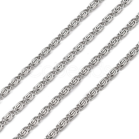 Tarnish Resistant 304 Stainless Steel Lumachina Chains CHS-R009-14-1
