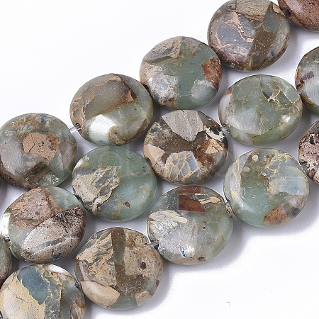 Synthetic Aqua Terra Jasper Beads Strands G-S366-014-01-1