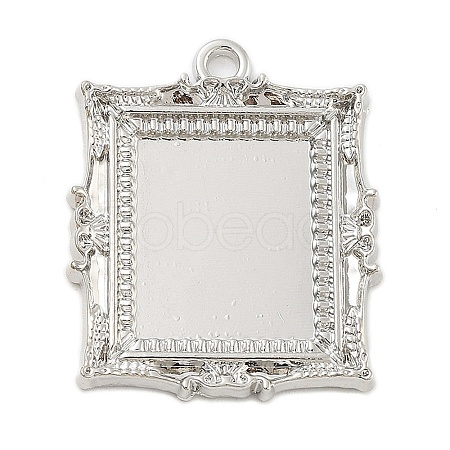 Rack Plating Alloy Pendant Cabochon Settings FIND-Z054-16P-1