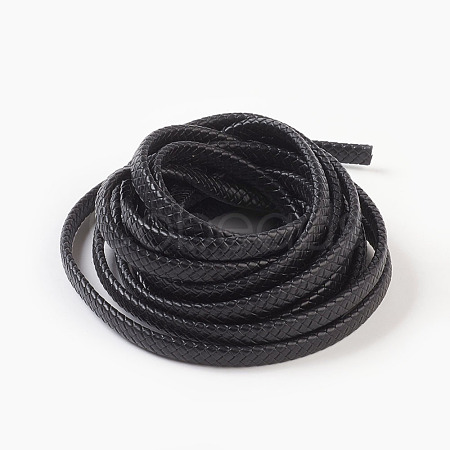 Braided Leather Cord WL-F009-C01-10x5mm-1
