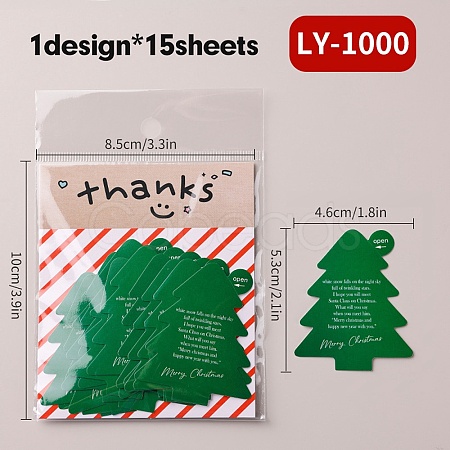 Christmas Theme Paper Self-Adhesive Stickers DIY-M070-10E-1
