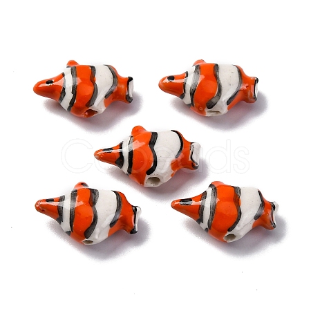 Handmade Porcelain Beads PORC-R002-02F-1