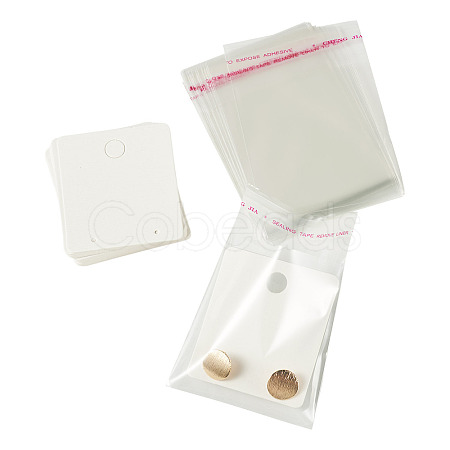 20Pcs Paper Earring Display Cards CDIS-TADJ0002-01C-1