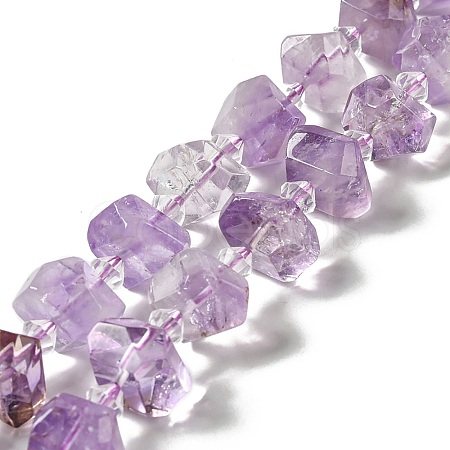 Natural Amethyst Beads Strands G-E578-01-1