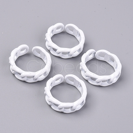 Spray Painted Alloy Cuff Rings X-RJEW-T011-29G-RS-1