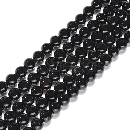 Natural Agate Beads Strands X-G-G390-8mm-01-1