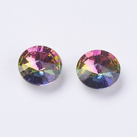 Glass Pointed Back Rhinestone X-RGLA-E012-14mm-001VM-1