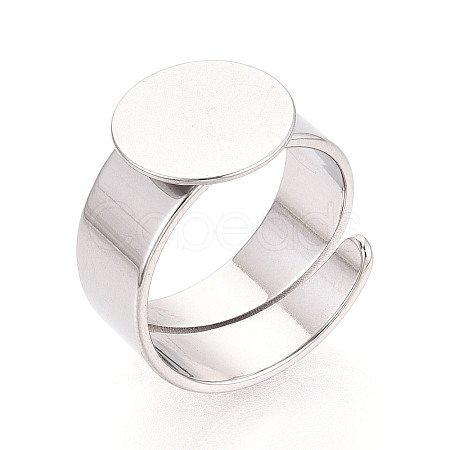 304 Stainless Steel Ring Base Findings STAS-N122-02A-P-1