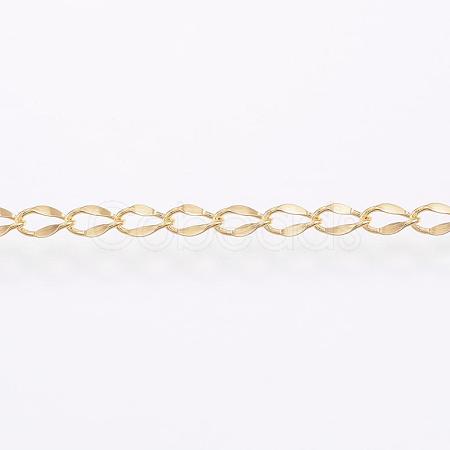 Handmade Ion Plating(IP) 304 Stainless Steel Twisted Chain Curb Chains CHS-H007-57B-1
