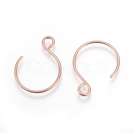 Ion Plating(IP) 304 Stainless Steel Earring Hooks STAS-L216-02B-RG-1