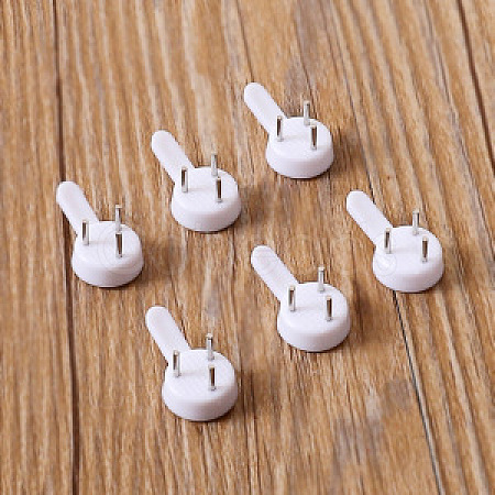 Plastic with Iron Hook Hanger AJEW-WH0171-37-1
