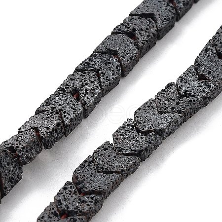 Natural Lava Rock Beads Strands G-H303-C15-1