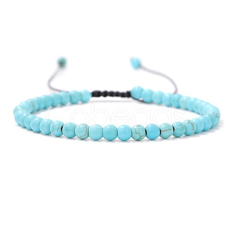 Adjustable Women's Turquoise Beaded Bracelet LS-CN3407-51-1