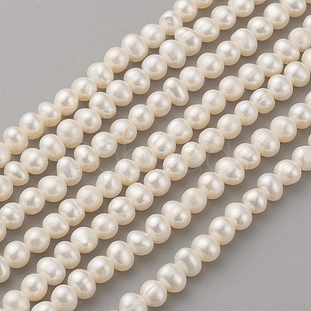 Natural Cultured Freshwater Pearl Beads Strands PEAR-G007-33-01-1