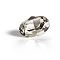 Preciosa&reg MAXIMA Crystal Fancy Stones, Czech Crystal, 435 12 601 Oval, Dura Foiling, 40010 Black Diamond, 18x13mm