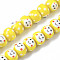 Handmade Bumpy Lampwork Beads Strands, Baby, Yellow, 11.5x14.5x14.5mm, Hole: 2mm, about 39~40pcs/strand, 17.40~17.80 inch(44.2cm~45.2cm)