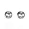 Tarnish Resistant 201 Stainless Steel Bead Caps, Round, Stainless Steel Color, 5x1.5mm, Hole: 1mm