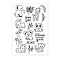 PVC Plastic Stamps, for DIY Scrapbooking, Photo Album Decorative, Cards Making, Stamp Sheets, Animal Pattern, 16x11x0.3cm