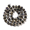Natural Iolite Beads Strands G-P508-A12-01-3