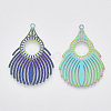 Ion Plating(IP) 304 Stainless Steel Filigree Pendants X-STAS-R102-19-2