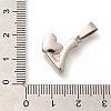 Anti-Tarnish 304 Stainless Steel Pendants STAS-U035-12P-3
