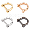 4Pcs 4 Colors 304 Stainless Steel D-Ring Anchor Shackle Clasps STAS-UN0039-07-1