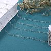 10M 304 Stainless Steel Heart Link Chains STAS-SZ0003-37-8
