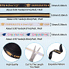 4 Styles Graduation Pattern Polyester Ribbon OCOR-TA0003-31-4