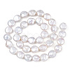 Baroque Natural Keshi Pearl Beads Strands PEAR-S018-07A-3