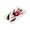 10Pcs 10 Style Halloween Horror Realistic Bloody Wound Scar Removable Temporary Water Proof Tattoos Paper Stickers AJEW-G048-03-4