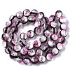 Handmade Silver Foil Glass Lampwork Beads Strands FOIL-T003-03E-2