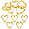 5Pcs Zinc Alloy Spring Gate Rings FIND-TA0009-73F-1