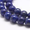 Natural Dyed Lapis Lazuli Bead Strands G-G953-04-10mm-3