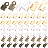 1200Pcs 3 Colors Iron Folding Crimp Ends IFIN-CL0001-11-1