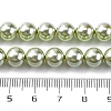 UV Plating Pearlized Glass Pearl Beads Strands GLAA-F128-01B-T21-2