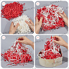4 Sets 2 Colors Christmas Themed Paper Shredded Paper Filler OCOR-SP0001-07-6