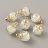 Transparent Glass Globe Pendants FIND-WH0146-35C-2