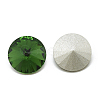 Pointed Back Glass Rhinestone Cabochons RGLA-T086-14mm-20-2
