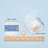 Brass Post Earring Findings KK-SC0001-61-4