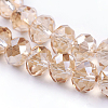 Electroplate Glass Beads Strands EGLA-D020-8x5mm-71-3