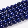 Natural Lapis Lazuli Beads Strands X-G-G087-6mm-1