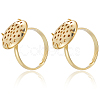 Brass Adjustable Ring Findings KK-BBC0018-54B-6