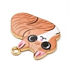 Alloy Enamel Pendants ENAM-M046-11G-D-4