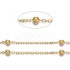 Brass Flat Oval Cable Chains X-CHC018Y-G-1