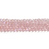 Transparent Electroplate Glass Beads Strands EGLA-A039-T2mm-L26-1
