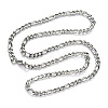 Non-Tarnish 304 Stainless Steel Figaro Chain Necklaces NJEW-S420-003B-P-4