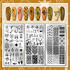 Stainless Steel DIY Nail Art Templates MRMJ-WH0092-080-3