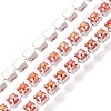 Iron & ABS Plastic Imitation Pearl Tennis Chains CH-Q006-01A-07-1